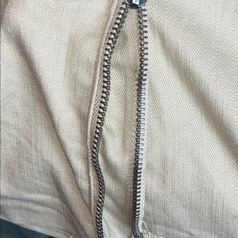 Smoke Rise Men's Slim Tapered Fit Bottom Zipper Cargo Pants 36x32 Khaki Edgy - Picture 5 of 15
